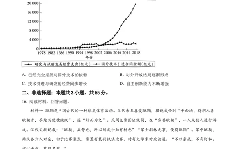 精品解析：重庆市西南大学附属中学校2025-2026学年高三上学期12月月考历史试卷（原卷版）_2025年12月_251214重庆市西南大学附属中学校2025-2026学年高三上学期12月月考