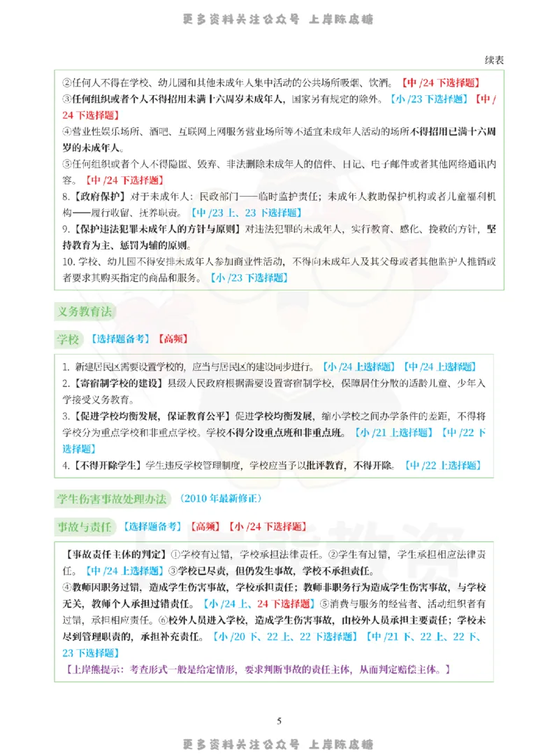 考前页纸中小学综合素质_4-教培资料-26年最新资料-同步更新_科一科二电子资料合集中小幼（笔记真题知识点汇总等）文件多，按需保存_各机构笔记合集（中小幼）推荐_小学