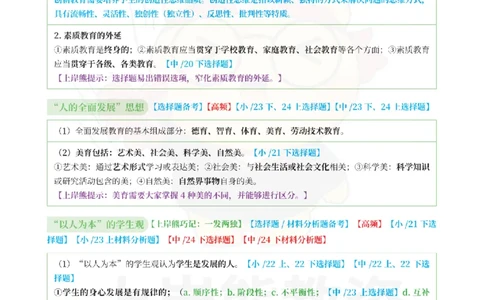 考前页纸中小学综合素质_4-教培资料-26年最新资料-同步更新_科一科二电子资料合集中小幼（笔记真题知识点汇总等）文件多，按需保存_各机构笔记合集（中小幼）推荐_小学
