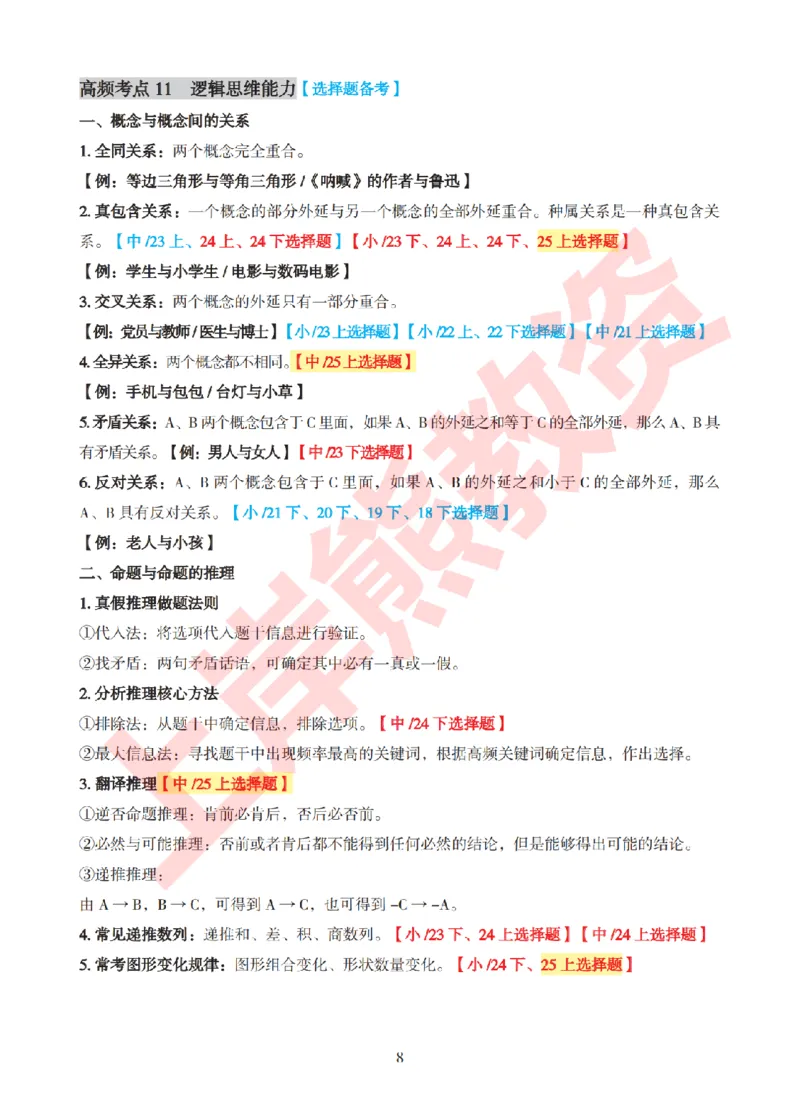 考前8页纸-中小学综合素质_4-教培资料-26年最新资料-同步更新_初中高中教资_2025下中学教资笔试_中学冲刺急救包_上岸熊25下教资笔试：最新考前8页纸