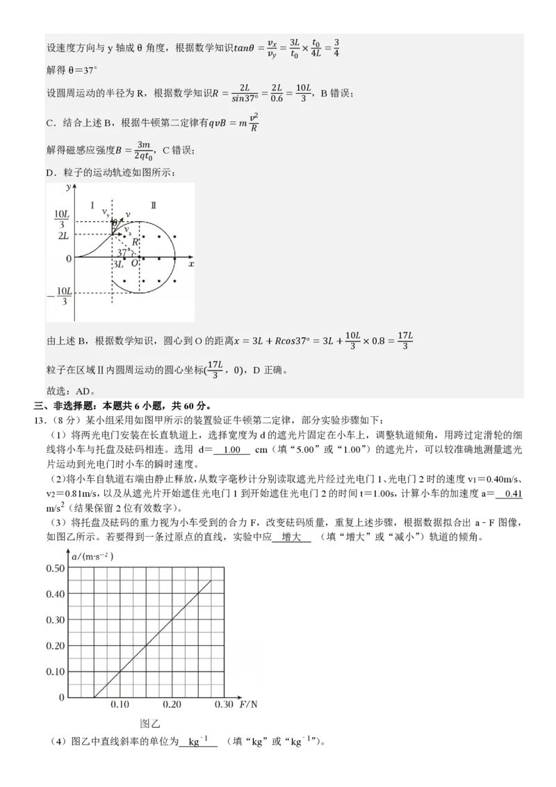 山东物理-答案_1.高考2025全国各省真题+答案_00.2025各省市高考真题及答案（按省份分类）_13、山东卷（9科全）_物理