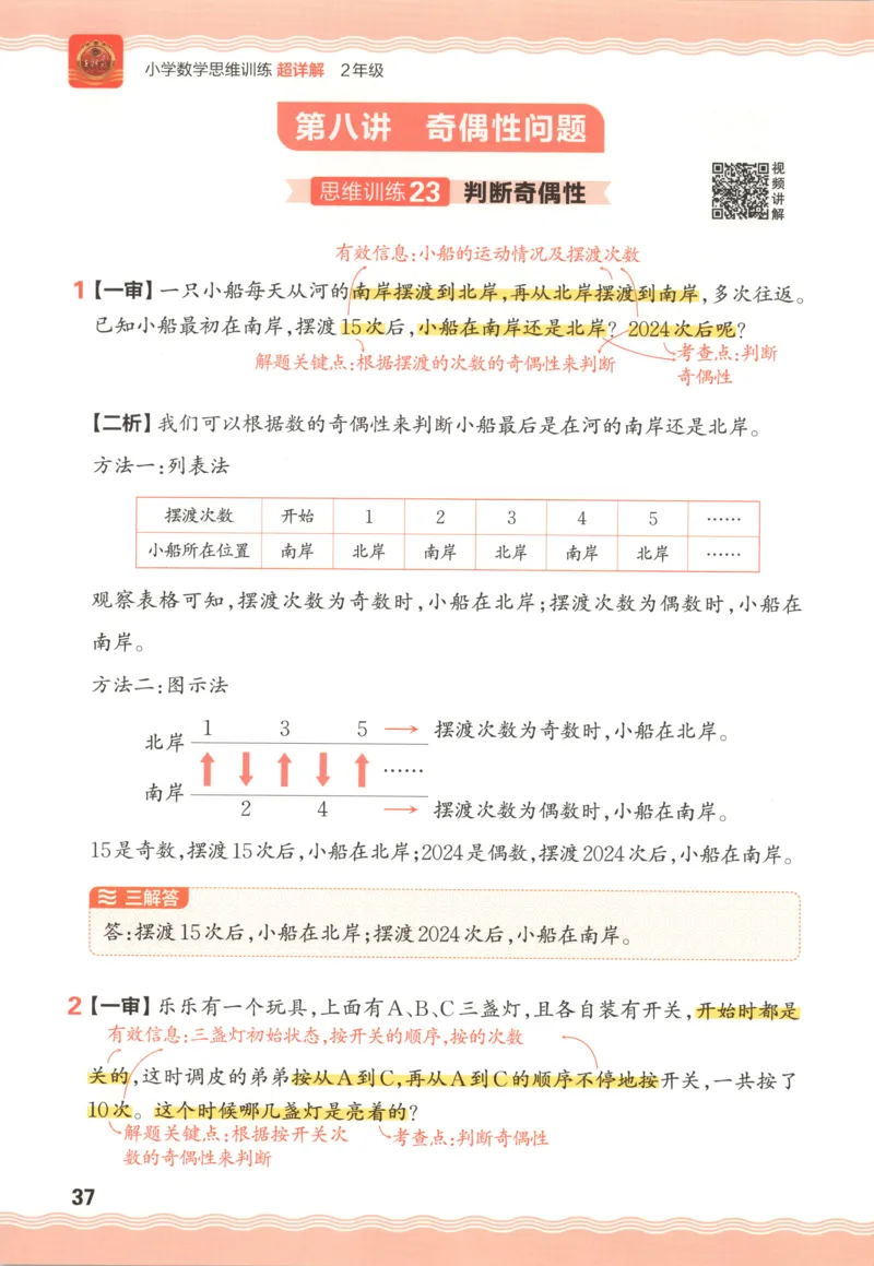 答案_25秋小学语数英习题试卷_数学_25秋《王朝霞数学思维训练超详解》1-6年级上_王朝霞数学思维训练超详解2