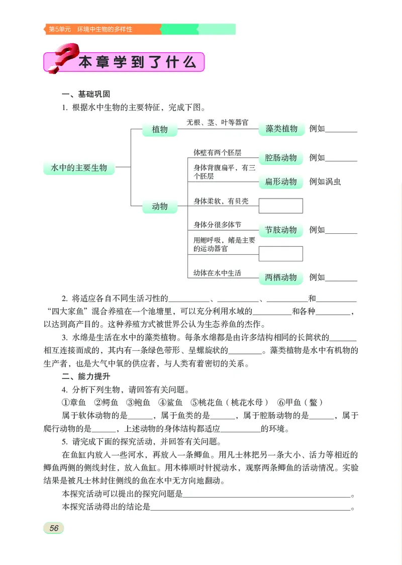 苏科版7年级生物下册高清教材_4-教培资料-26年最新资料-同步更新_初中高中教资_03科三专项（进去保存报考的学科即可）_02科三专项（笔记真题思维导图教学设计版本二）