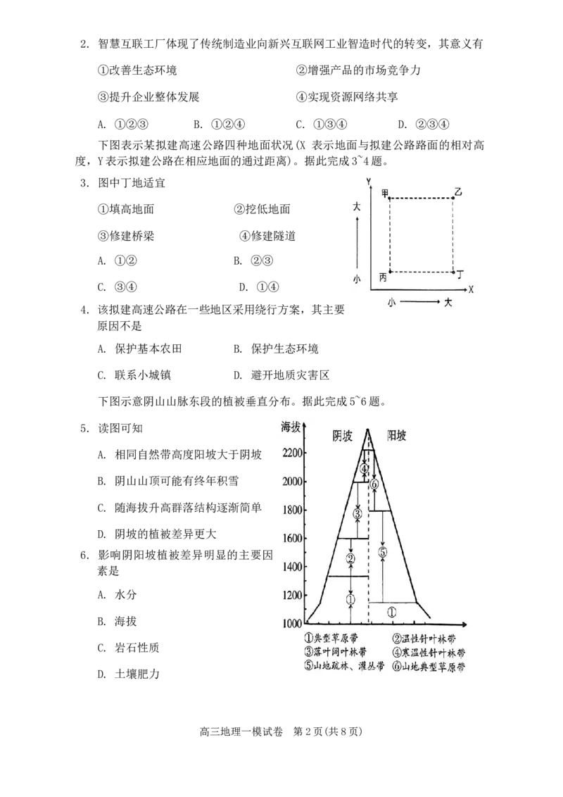 湖南省岳阳市2023-2024学年高三上学期教学质量监测（一）地理试题_2024届湖南省岳阳市高三第一次教学质量监测（岳阳一模）_湖南省岳阳市2024届高三第一次教学质量监测（岳阳一模）地理