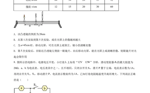 精品解析：2022年河北省中考理综物理试题（原卷版）_中考真题_4.物理中考真题2015-2024年_2022中考物理真题128份14