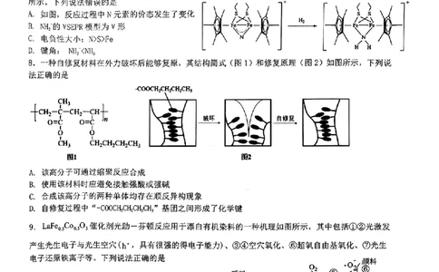 化学-江西省五市九校协作体2023-2024学年高三上学期第一次联考_2024届江西省五市九校协作体高三上学期第一次联考