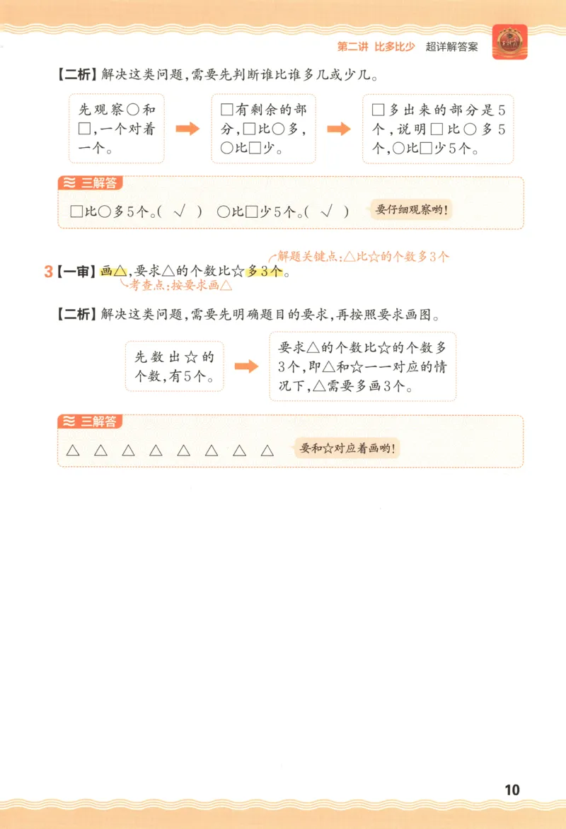 答案_25秋小学语数英习题试卷_数学_25秋《王朝霞数学思维训练超详解》1-6年级上_王朝霞数学思维训练超详解1