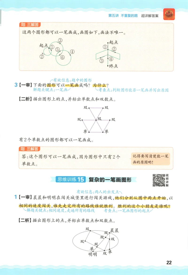 答案_25秋小学语数英习题试卷_数学_25秋《王朝霞数学思维训练超详解》1-6年级上_王朝霞数学思维训练超详解1