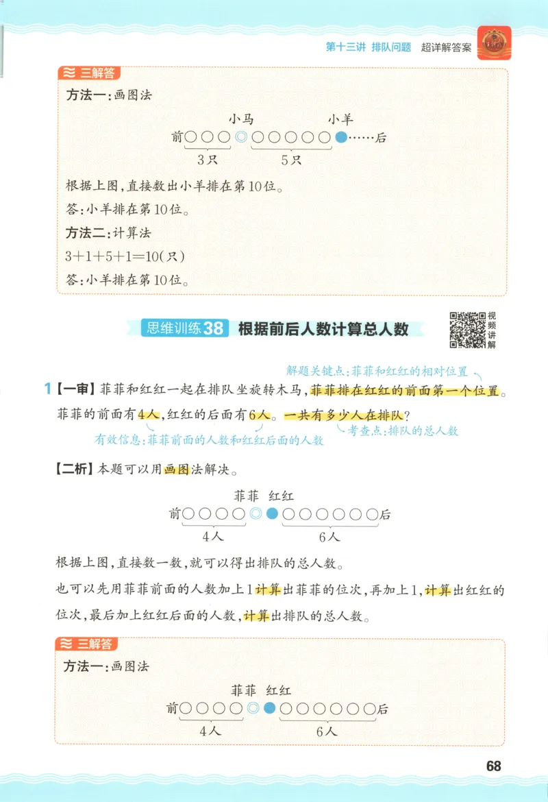 答案_25秋小学语数英习题试卷_数学_25秋《王朝霞数学思维训练超详解》1-6年级上_王朝霞数学思维训练超详解1