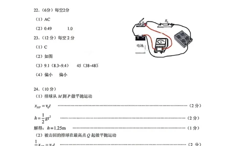 理综答案(1)_2024届山西省临汾市高考考前适应性训练考试(一)_2024届山西省临汾市高考考前适应性训练考试(一)理综