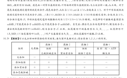 湘豫名校联考2025-2026学年高三上学期12月月考生物答案_2025年12月_251225河南省湘豫名校联考2025年12月高三上学期质量检测（全科）