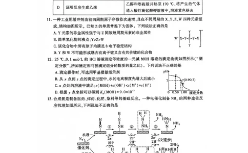 咸阳市2024高考第一次模拟考试化学试题_2024届陕西省咸阳市高考第一次模拟考试_陕西省咸阳市2024高考第一次模拟考试化学