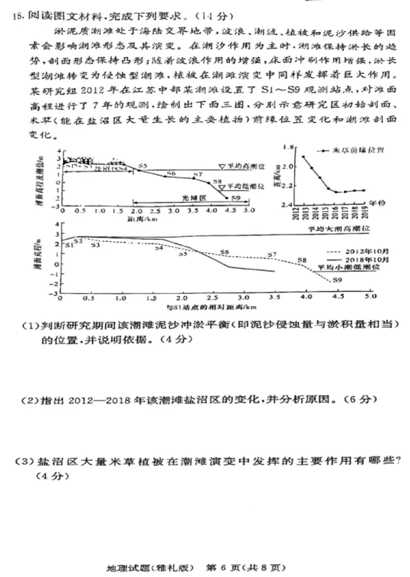 湖南省2024届长沙市雅礼中学月考试卷（四）地理_2024届湖南省长沙市雅礼中学月考试卷（四）_湖南省2024届长沙市雅礼中学月考试卷（四）地理