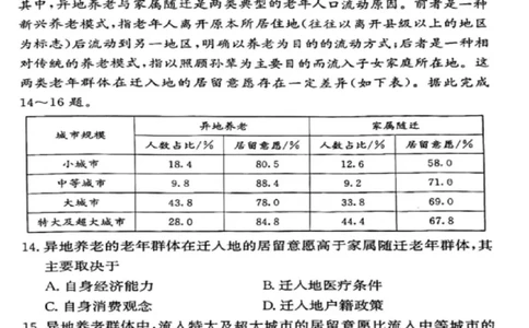 湖南省2024届长沙市雅礼中学月考试卷（四）地理_2024届湖南省长沙市雅礼中学月考试卷（四）_湖南省2024届长沙市雅礼中学月考试卷（四）地理