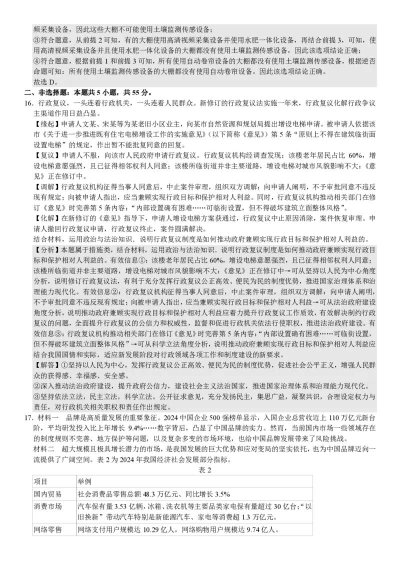 山东政治-答案_1.高考2025全国各省真题+答案_00.2025各省市高考真题及答案（按省份分类）_13、山东卷（9科全）_政治