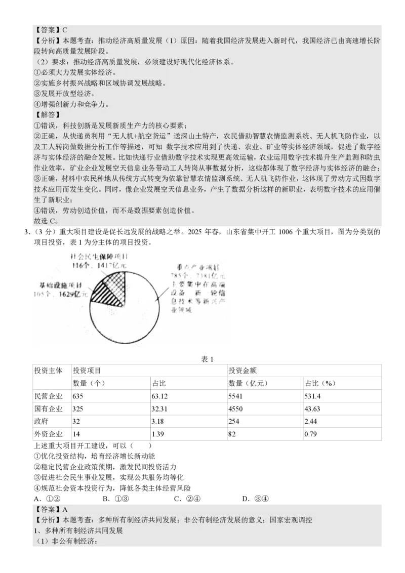 山东政治-答案_1.高考2025全国各省真题+答案_00.2025各省市高考真题及答案（按省份分类）_13、山东卷（9科全）_政治