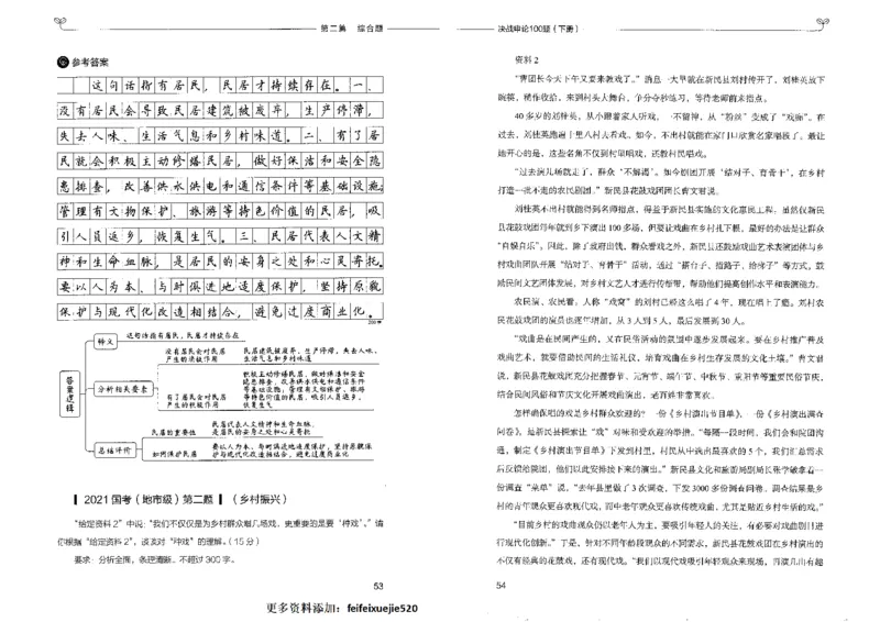 申论100题下册_26吉林考备考资料包_11省考刷题包_05决战申论100题_决战申论100题2022年9月版次