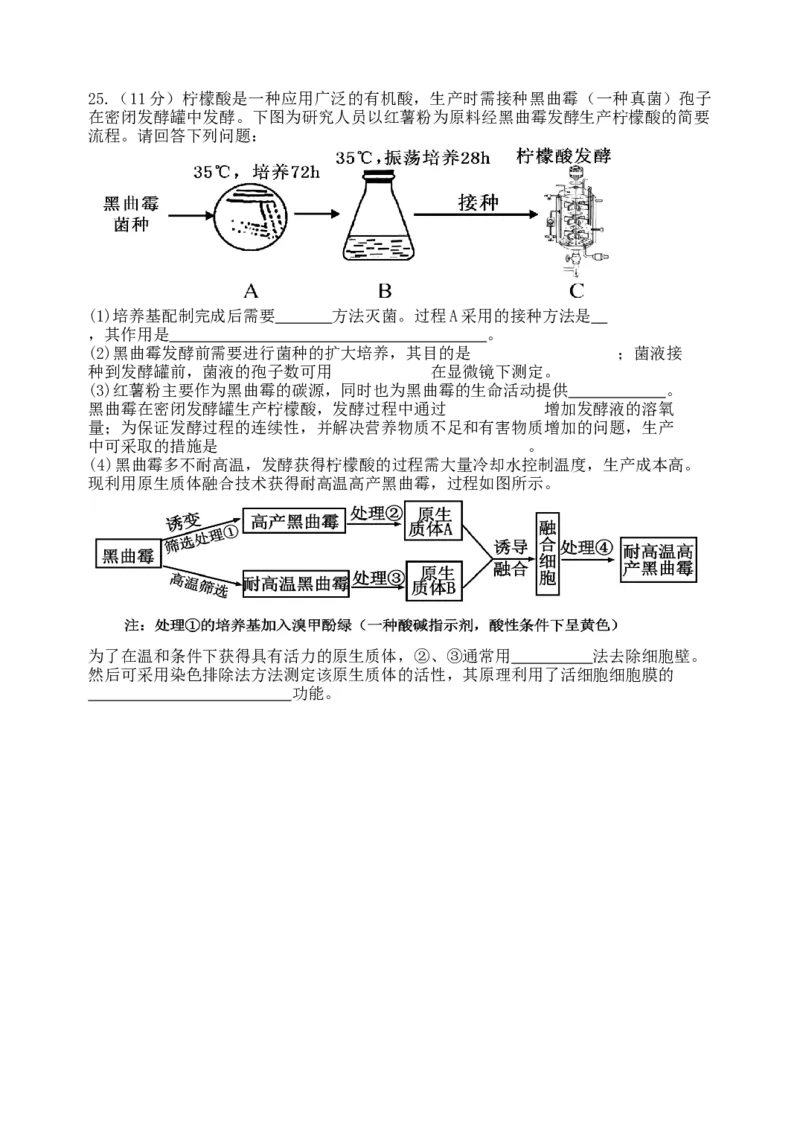 龙东十校联盟2024-2025学年高二下学期期末考试生物_2025年7月_250725黑龙江省&middot;龙东十校联盟2024-2025学年高二下学期期末考试（全科）_0823204624