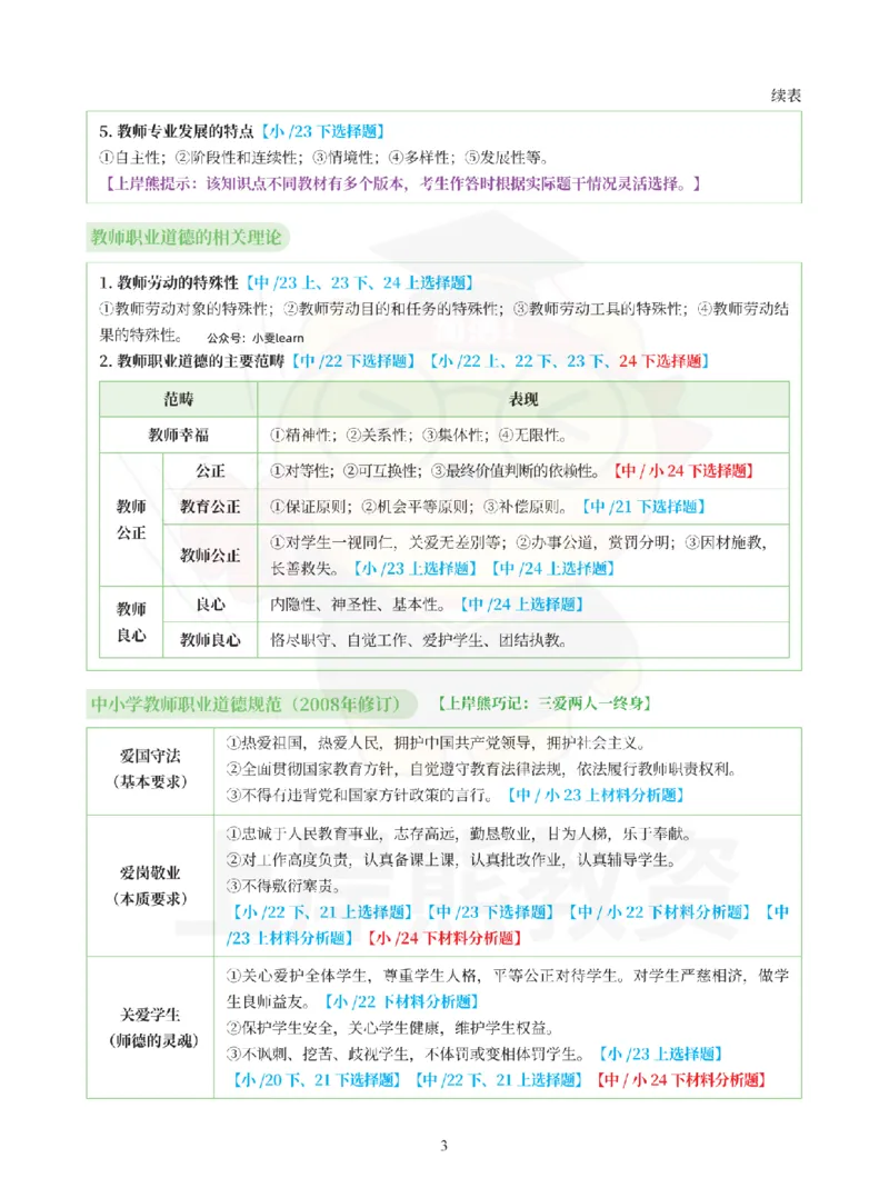 考前5页纸中小学综合素质_4-教培资料-26年最新资料-同步更新_科一科二电子资料合集中小幼（笔记真题知识点汇总等）文件多，按需保存_各机构笔记合集（中小幼）推荐_中学