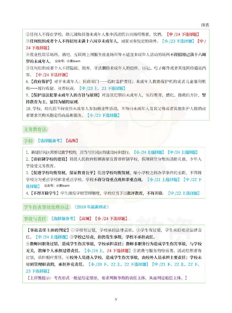 考前5页纸中小学综合素质_4-教培资料-26年最新资料-同步更新_科一科二电子资料合集中小幼（笔记真题知识点汇总等）文件多，按需保存_各机构笔记合集（中小幼）推荐_中学