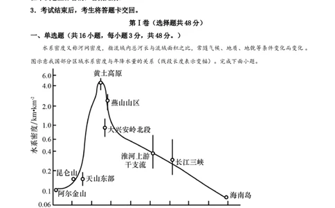 河北省武邑中学2024届高三上学期三调考试地理_2024届河北省武邑中学高三上学期三调考试