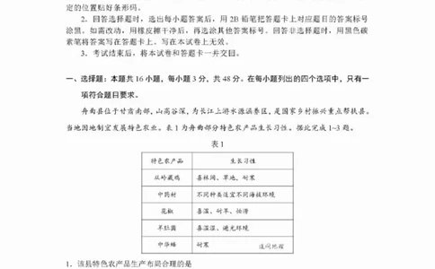 2025年云南高考地理真题原卷完整版_1.高考2025全国各省真题+答案_00.2025各省市高考真题及答案（按省份分类）_18、云南卷（9科全）_地理