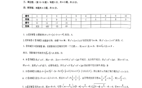 云南省昆明市云南师范大学附属中学呈贡学校2024-2025学年高一上学期月考（一）数学试卷答案_1多考区联考试卷_10102024-2025学年高一上学期第一次月考数学试题(多套)