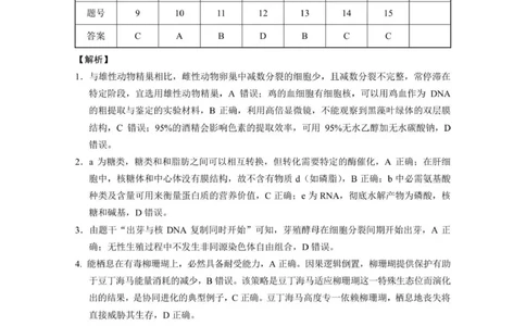 重庆八中（四）生物-答案_2025年12月_251220重庆市重庆八中2026届高三12月高考适应性月考卷（四）（全科）_重庆市第八中学校2025-2026学年高三上学期12月月考生物试题（含答案）