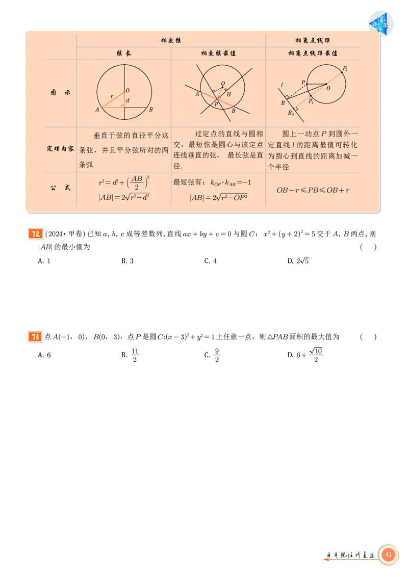 高考数学考前必背公式与练习学生版_2025年6月