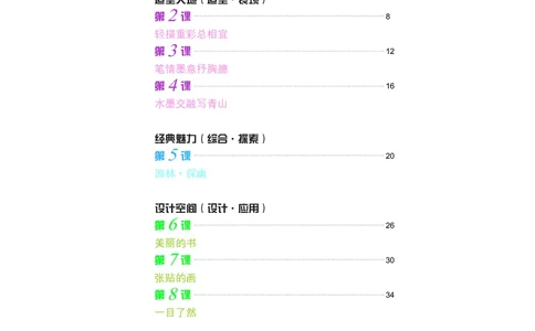 苏少版8年级美术下册高清教材_4-教培资料-26年最新资料-同步更新_初中高中教资_03科三专项（进去保存报考的学科即可）_02科三专项（笔记真题思维导图教学设计版本二）