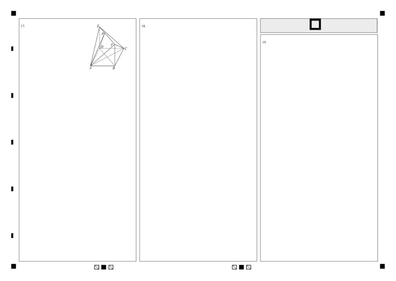高二数学答题卡_2025年7月_250723四川省广安市广安区、前锋区、武胜县等3地2024-2025学年高二下学期7月期末考试（全科）