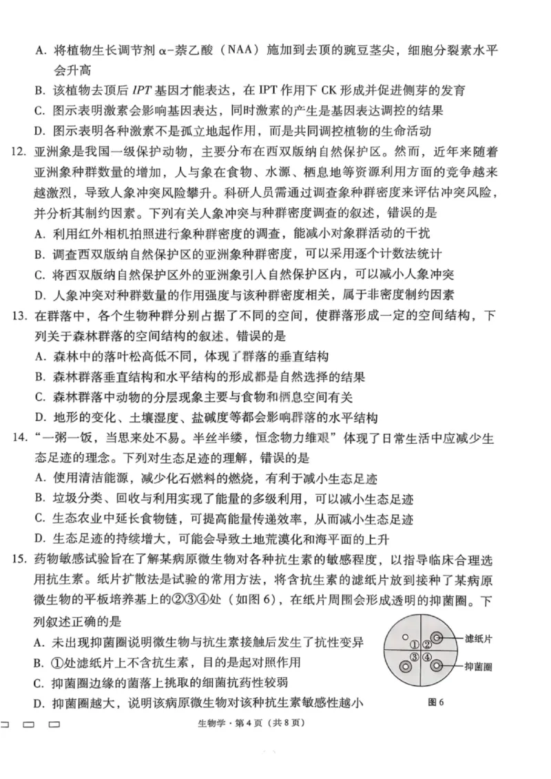 生物试卷-2026届贵州省六校联盟高三高考实用性联考卷（一）_2025年6月_2506182026届贵州省六校联盟高三高考实用性联考卷（一）_2026届贵州省六校联盟高三高考实用性联考卷（一）生物
