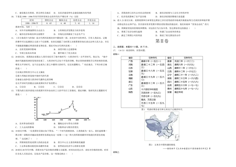 历史01（16+4模式）（考试版A3）_学易金卷丨2024年1月&ldquo;七省联考&rdquo;考前猜想卷_历史01（含考试版+全解全析+参考答案+答题卡）