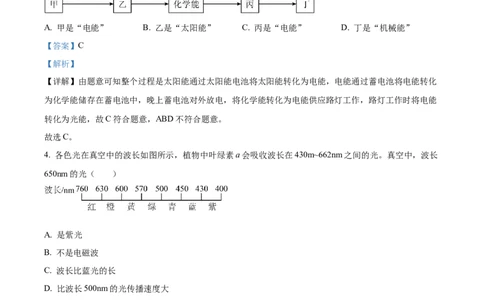 精品解析：2023年广东省广州市中考物理试题（解析版）_中考真题_4.物理中考真题2015-2024年_2023中考物理真题7.20_精品解析：2023年广东省广州市中考物理试题