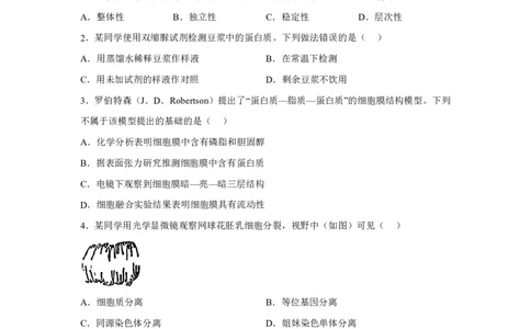 广东2025年高考广东卷生物高考真题文档版-A4答案卷尾_1.高考2025全国各省真题+答案_00.2025各省市高考真题及答案（按省份分类）_4、广东卷（9科全）_6.生物
