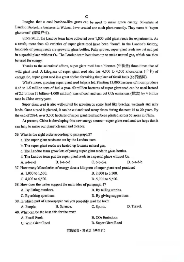 2025云南中考英语真题及答案_2025全国各地《中考真题试卷及答案》_2025云南中考真题及答案