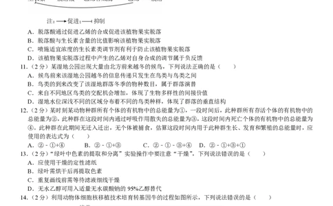 山东生物-试题（回忆版）_1.高考2025全国各省真题+答案_00.2025各省市高考真题及答案（按省份分类）_13、山东卷（9科全）_生物