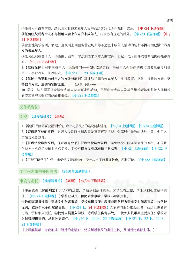 考前页纸中小学综合素质_4-教培资料-26年最新资料-同步更新_小学教资_小学冲刺急救包_2.考前五页纸_小学