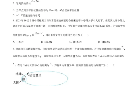 精品解析：山东省潍坊市2023-2024学年高三上学期1月期末考试物理试题（原卷版）_2024届山东省潍坊市高三上学期期末考试_山东省潍坊市2024届高三上学期期末考试物理
