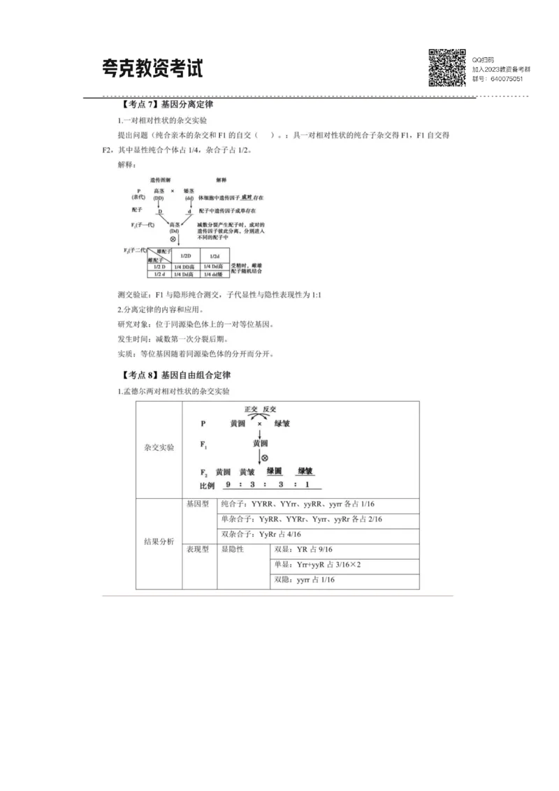 考前必背｜高中教资《生物》最全考点背诵笔记与模版，一遍上岸_4-教培资料-26年最新资料-同步更新_初中高中教资_03科三专项（进去保存报考的学科即可）