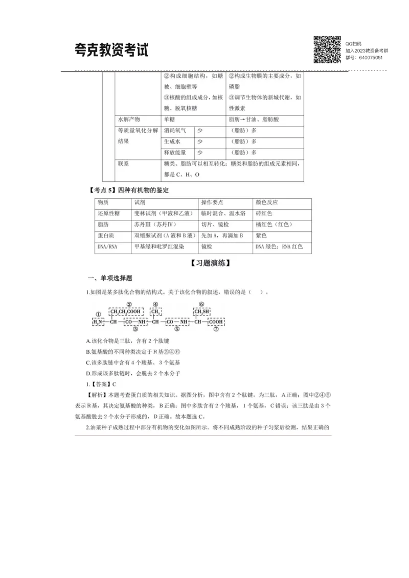 考前必背｜高中教资《生物》最全考点背诵笔记与模版，一遍上岸_4-教培资料-26年最新资料-同步更新_初中高中教资_03科三专项（进去保存报考的学科即可）