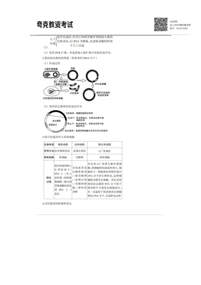 考前必背｜高中教资《生物》最全考点背诵笔记与模版，一遍上岸_4-教培资料-26年最新资料-同步更新_初中高中教资_03科三专项（进去保存报考的学科即可）