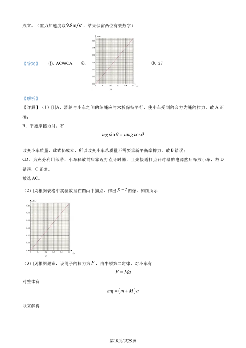 精品解析：山东省济南市2023-2024学年高三上学期期末学习质量检测物理试题（解析版）_2024届山东省济南市高三上学期期末学习质量检测