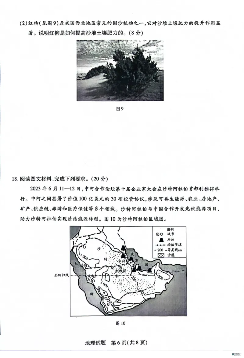 河北省沧州市联考2024届高三上学期1月期末考试地理_2024届河北省沧州市联考高三上学期1月期末考试