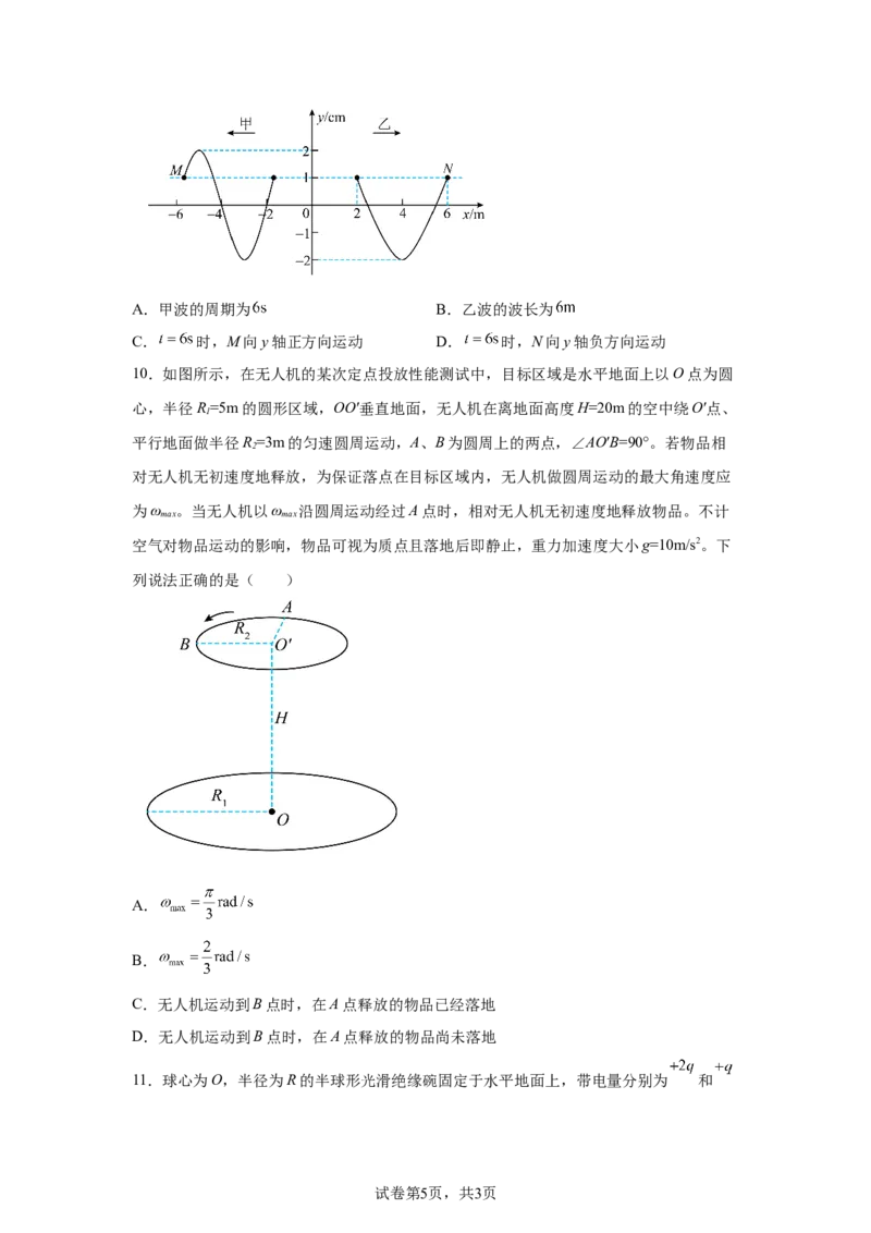 山东2025年高考山东物理高考真题文档版（含答案）-A4答案卷尾_1.高考2025全国各省真题+答案_7.高考物理试题及答案更新中