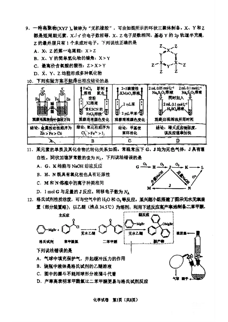 2025高考化学山西陕西宁夏青海卷_1.高考2025全国各省真题+答案_8.高考化学真题及答案更新中_14.陕西山西宁夏青海化学真题
