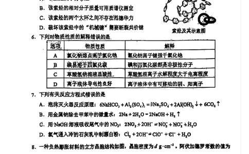 2025高考化学山西陕西宁夏青海卷_1.高考2025全国各省真题+答案_8.高考化学真题及答案更新中_14.陕西山西宁夏青海化学真题