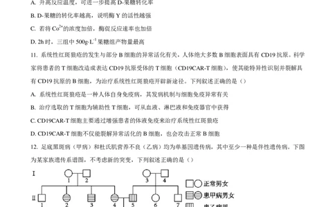 2025高考四川卷生物真题试卷_1.高考2025全国各省真题+答案_00.2025各省市高考真题及答案（按省份分类）_17、四川卷（9科全）_生物