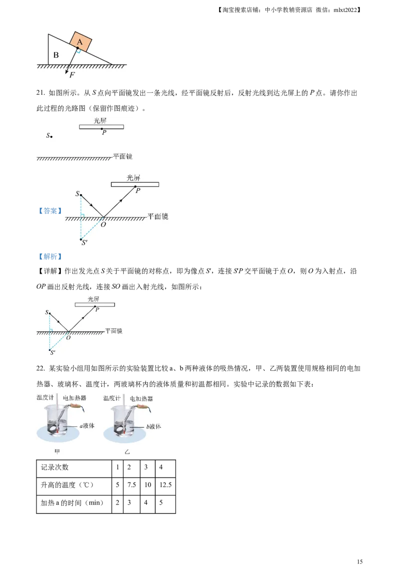 精品解析：2023年四川省广元市中考物理试题（解析版）_中考真题_4.物理中考真题2015-2024年_2023中考物理真题7.20_精品解析：2023年四川省广元市中考物理试题