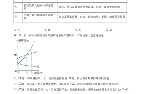 精品解析：2023广西壮族自治区中考化学真题（原卷版）_中考真题_5.化学中考真题2015-2024年_2023年中考化学真题7.20_精品解析：2023广西壮族自治区中考化学真题